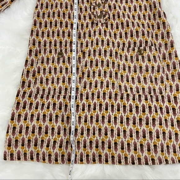 H&M Ruffle Shift Dress Yellow and Purple Size 4 - Picture 6 of 8